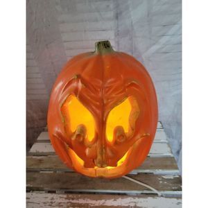 Seasons zauders light up pumpkin‎ Halloween vintage fall decor